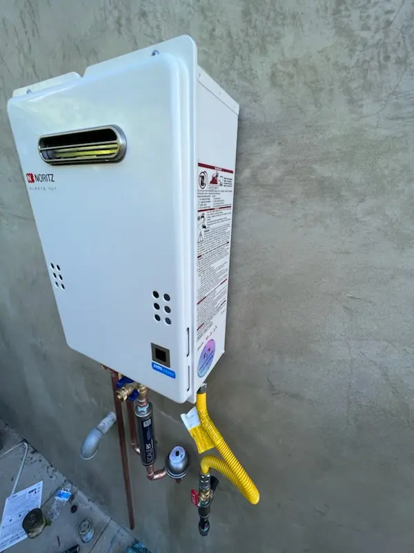 Tankless water heater installation for Firestone homes
